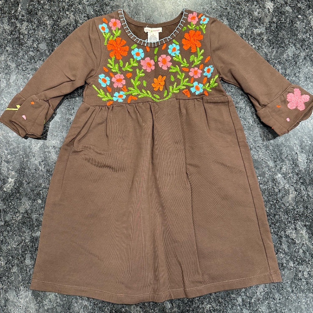 Mimi & Maggie Embroidered Dress - Girls size 5